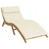 The Living Store Sonnenliegen-Auflage Creme 180x60x3 cm Produktbild-Vorschau 4