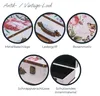 Vintage Holzkoffer mit Rose Design von HMF mit 44 cm Breite in verschiedenen Größen Produktbild-Vorschau