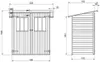 Alpholz Gerätehaus Zimowit aus Massiv-Holz, Gerätehaus mit Produktbild-Vorschau 5
