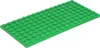 A green LEGO baseplate on a white background. Produktbild-Vorschau