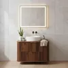 A modern bathroom vanity with a sink and mirror. Podgląd zdjęcia produktu