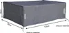 Gitterbox Abdeckung 125x85x50cm Grau Schutzhülle Produktbild-Vorschau 2