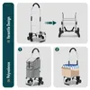 VOUNOT® Aluminium boodschappenwagen met trappenhulp, Productafbeelding-voorbeeld 5