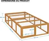 Wiltec Clapier à lapin XXL – 1800 x 900 x 480 mm – en Bois, Voir les images du produit 7