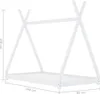 vidaXL Detská posteľ Biela masívna borovica 80 x 160 cm Náhľad obrázku produktu 6