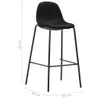 5-tlg. Bar-Set Stoff Schwarz , Esszimmer Design 2024 Produktbild-Vorschau 11