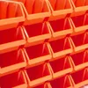 A wall of stacked orange storage bins. Náhled obrázku produktu