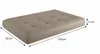 A tufted cushion with dimensions indicated by measurement lines. Produktbild-Vorschau