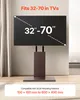 A TV stand with a TV mounted on it, in a room setting. Produktbild-Vorschau