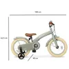 DERYAN Luxe Detský Bicykel 14 Palcov - 3 v 1 Odrážadlo s Náhľad obrázku produktu 2