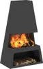 vidaXL Foyer Noir 60 x 35 x 100 cm Acier Voir les images du produit 3