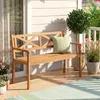 Banc de jardin COSTWAY en bois, banc en bois, banc 2 Voir les images du produit 2