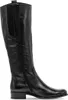A black leather knee-high boot shown from the side. Produktbild-Vorschau