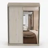 Armoire à portes coulissantes Armoire 150 cm Sonoma/blanc Voir les images du produit 6