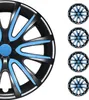 4x Radkappen 16 zoll Schwarz & Blau Produktbild-Vorschau 1