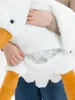 Coussin en peluche d'oie, doudou, ours en peluche, doux, Voir les images du produit 12