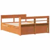 Massivholzbett ohne Matratze Wachsbraun 160x200 Kiefernholz Produktbild-Vorschau 8