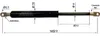Ersatz für Miele 8268150 Stabilus Liftomat 192813 Produktbild-Vorschau 2
