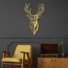 Wallity, Red Deer 3, decorazione murale, oro, metallo, 42 x Anteprima dell’immagine prodotto 2