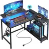 Bestier Gaming-Eckschreibtisch L-Form 106,5 cm - Produktbild-Vorschau 1