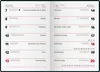 A two-page spread of a calendar showing the month of April. Voir les images du produit