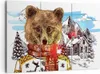 Bild auf Leinwand - Leinwandbild - Bär Berge Kinder Winter Produktbild-Vorschau 1