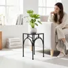 DanDiBo Sgabello per fiori in metallo nero quadrato da 33 Anteprima dell’immagine prodotto 3