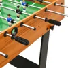 vidaXL Table de baby-foot pliante 121 x 61 x 80 cm Marron Voir les images du produit 5