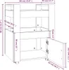 vidaXL Küchenwagen Betongrau 60x45x80 cm Holzwerkstoff Produktbild-Vorschau 8