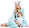 Nikcorp Jumpsuit Pyjama Damen Kinder Onesie Pegasus Blau L Produktbild-Vorschau 6