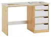 Kinderschreibtisch EMMA aus Kiefer Massivholz, natur/weiß - Produktbild-Vorschau 2