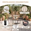 Polyrattan Balkonmöbel Set 3-teilig, Gartenmöbel, Glastisch Produktbild-Vorschau 7