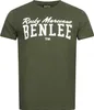 Herren T-Shirt normale Passform LOGO Olive/White XL BENLEE Produktbild-Vorschau 2