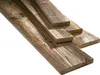 Several wooden planks are arranged diagonally on a white background. Produktbild-Vorschau