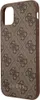 A close-up side view of a brown phone case with a repeating Guess logo pattern. Náhľad obrázku produktu