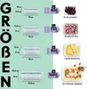 GOURMETmaxx Glas Frischhaltedosen Klick-it 8er Set Produktbild-Vorschau 2