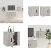 vidaXL TV Wandschränke 2 Stk. Betongrau 40x34,5x40 cm - Produktbild-Vorschau 1