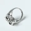 3D Edelstahl Ring Totenkopf Skull Gr. 56 = 17,8 mm Silber Produktbild-Vorschau 3