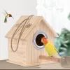 Holz-Nistkasten für Sittiche, 15x13x16,7 cm, Eingang Ø 5,5 Produktbild-Vorschau 3