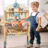 Banco da lavoro per bambini in legno, banco degli attrezzi Anteprima dell’immagine prodotto 1