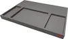 A gray plastic tray with compartments for organization. Produktbild-Vorschau