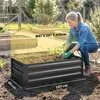 Hochbeet Gartenbeet Kräuterbeet, wetterbeständig, offener Produktbild-Vorschau 3