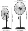 SucceBuy 30 "Industrie-Sockel ventilator-3-Gang, Produktbild-Vorschau 7