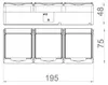 Wandmontageschakelaar voor inbouwspots, wit, IP44, HERMES Productafbeelding-voorbeeld 20
