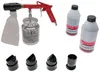 A sandblasting gun with accessories and sandblasting media bottles, displayed on a white background. Anteprima dell’immagine prodotto