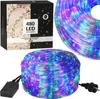 A product shot of a coiled LED rope light and its packaging, presented on a white background. Voir les images du produit