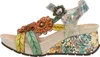 Laura Vita Laura Vita Keilsandalette Beige Produktbild-Vorschau 10