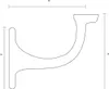 Intersteel Handlaufhalter flach Auflage Schraublöchern Produktbild-Vorschau 3