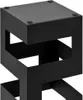 A close-up view of a black geometric side table. Náhľad obrázku produktu