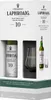 A gift set of Laphroaig 10 Year Old Islay Single Malt Scotch Whisky, including a bottle and a glass, presented in its retail packaging. Produktbild-Vorschau